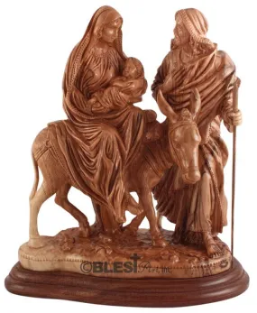 Holy Family, Flight to Egypt, Size 11.0"/28 cm Height