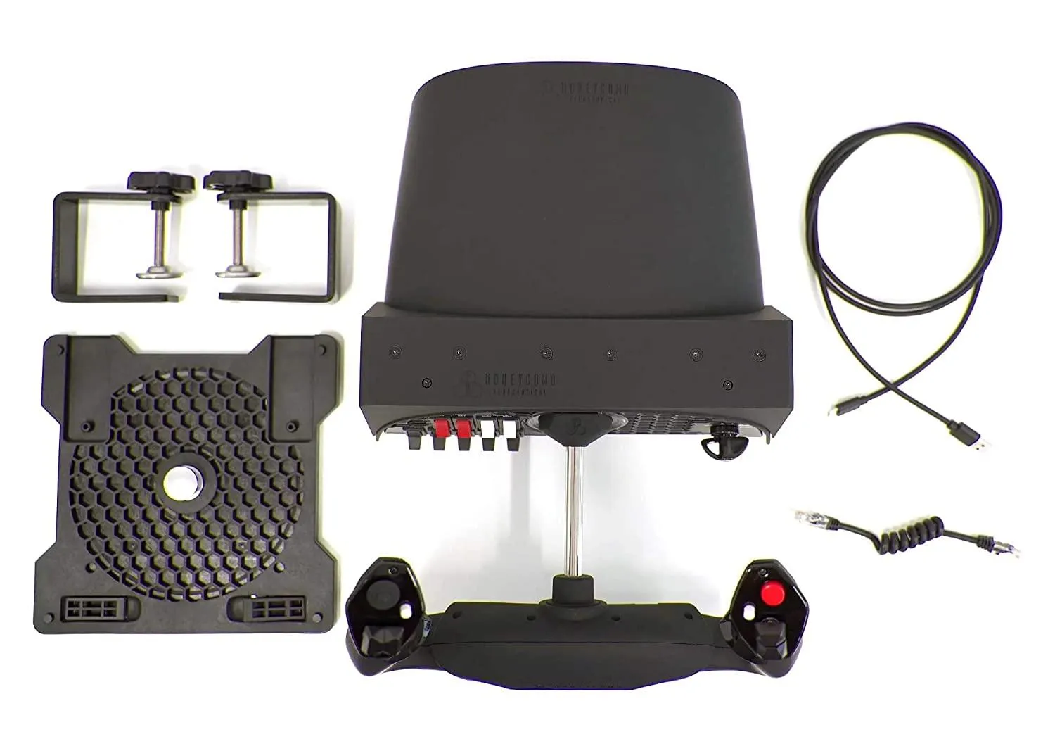 Honeycomb Alpha Flight Controls Yoke and Switch Panel