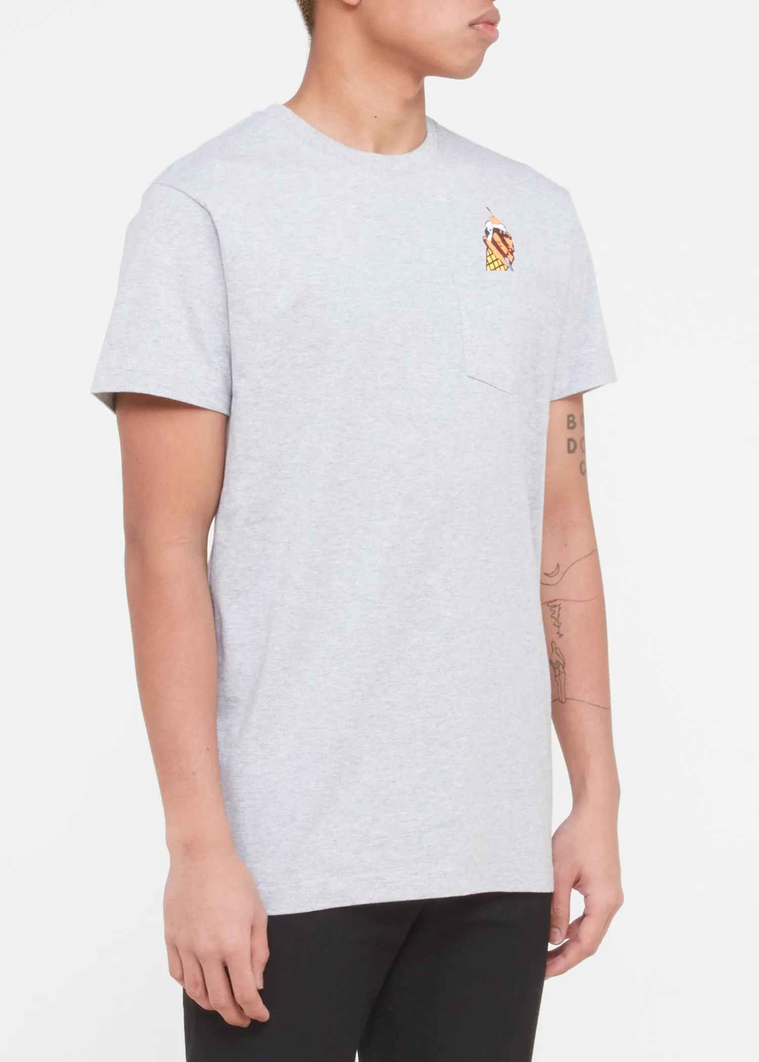 ICE CREAM: POCKET SS TEE [GREY]