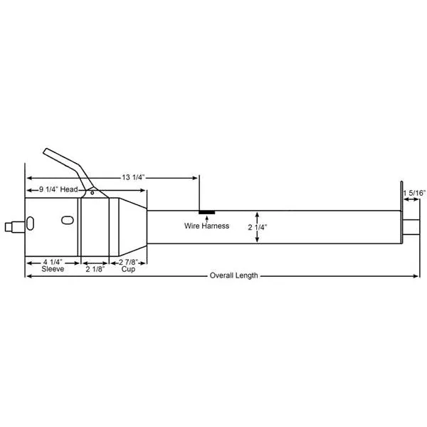 ididit 30"Chrome Column Shift Column