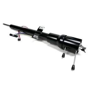 ididit Retrofit Tilt Steering Column - Hazard / Key / Turn Signal - Black Powder Coat - Mopar E-Body 1970-74