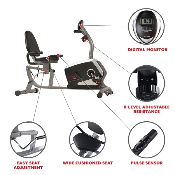 Magnetic Recumbent Exercise Bike