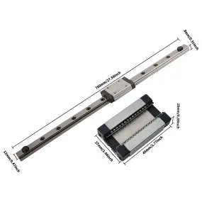 MGN12H 700mm Linear Rail Guide MGN12 Linear Rail with Stainless