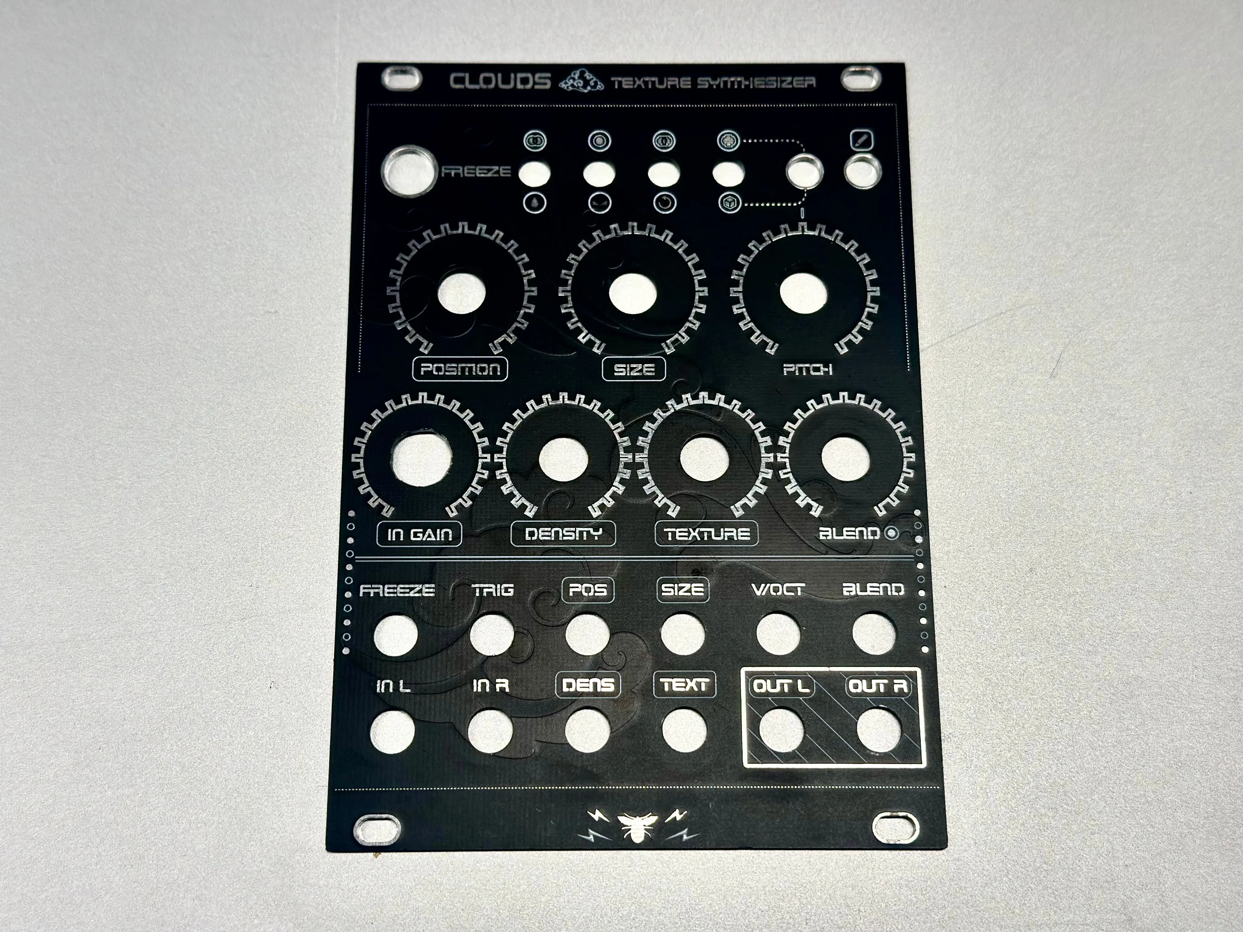 Mutable Instruments Clouds w/ Bonus Audio Parasites Faceplate
