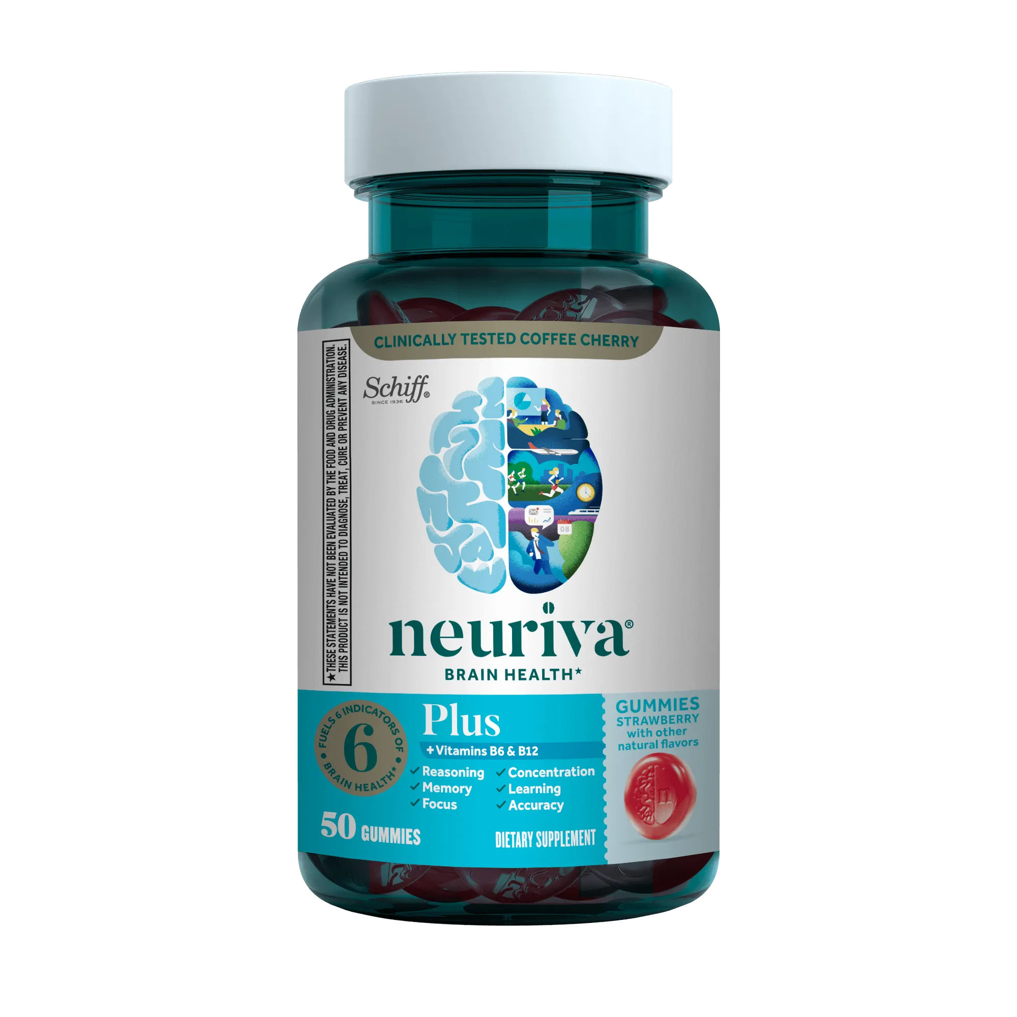 Neuriva Brain Health Strawberry Plus Gummies