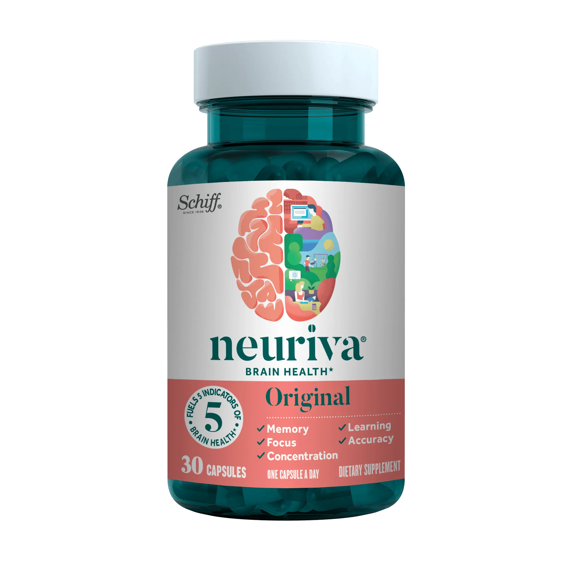 Neuriva Original, Brain Health Supplement with Coffee Cherry Extract & Phosphatidylserine