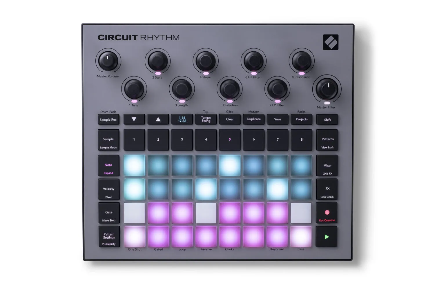Novation CIRCUIT RHYTHM Groovebox w/ Sample Import