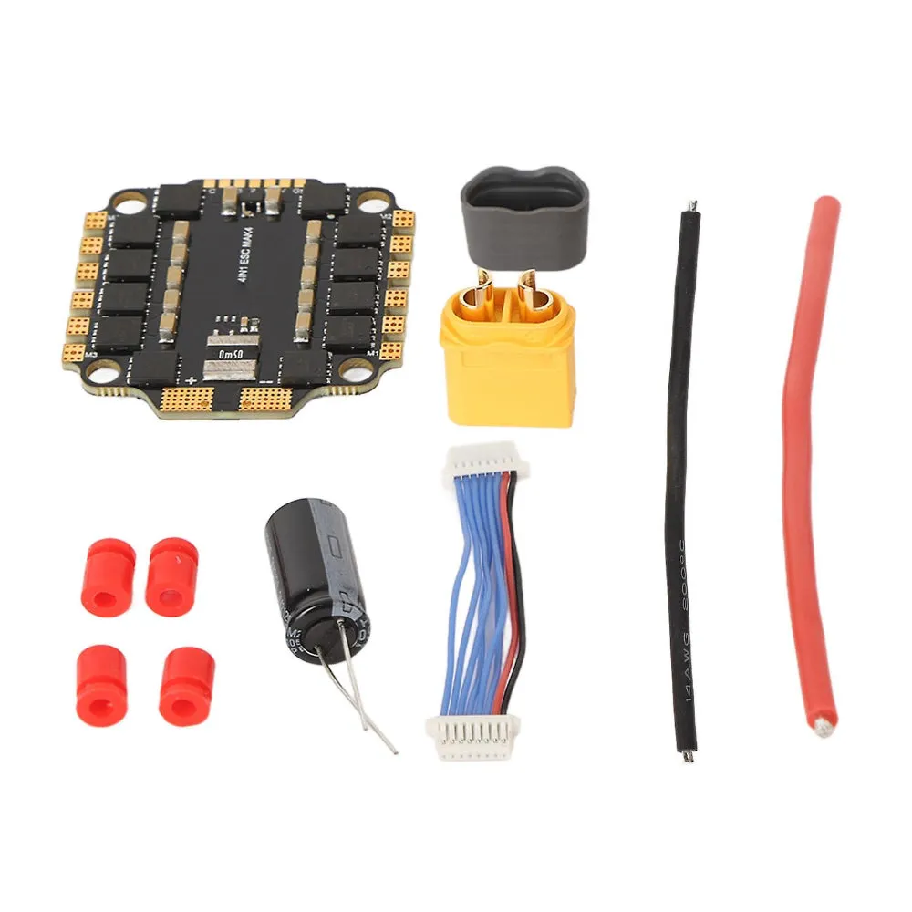 Original JHEMCU RuiBet 45A BLHELI_S Dshot600 3-6S Brushless 4 in1 ESC 30X30mm for FPV Freestyle Flight Controller
