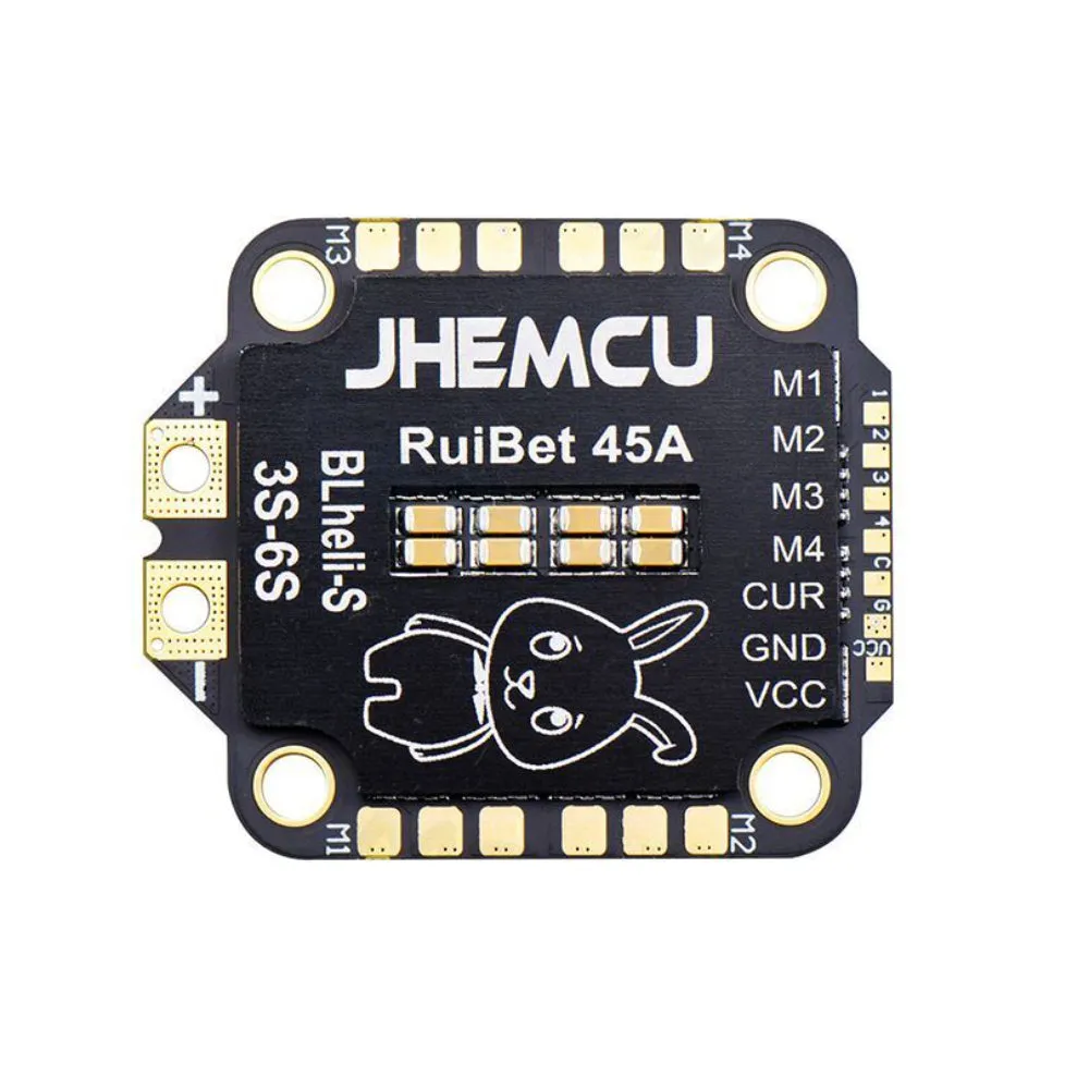 Original JHEMCU RuiBet 55A BLHELI_S Dshot600 3-6S Brushless 4 in 1 ESC  for Freestyle Flight Controller
