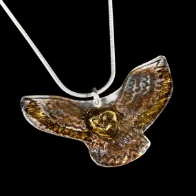 Owl In Flight Pendant