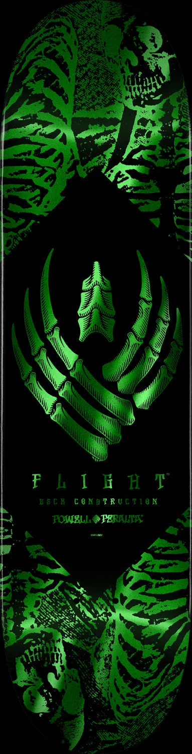 POWELL PERALTA DECK SKELETON FLIGHT GREEN (8.5")