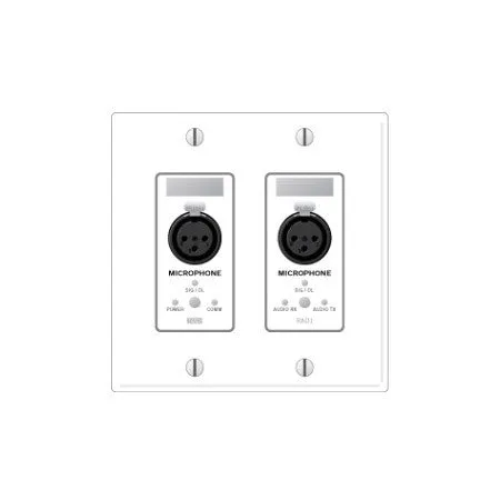 Rane RAD1 Remote Audio Device -2 XLR Mic Inputs - Ivory