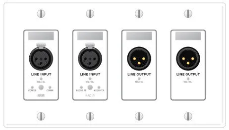 Rane RAD15 Remote Audio Device - 2 XLR Line In 2 XLR Line Out - Ivory