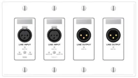 Rane RAD15 Remote Audio Device - 2 XLR Line In 2 XLR Line Out - Ivory