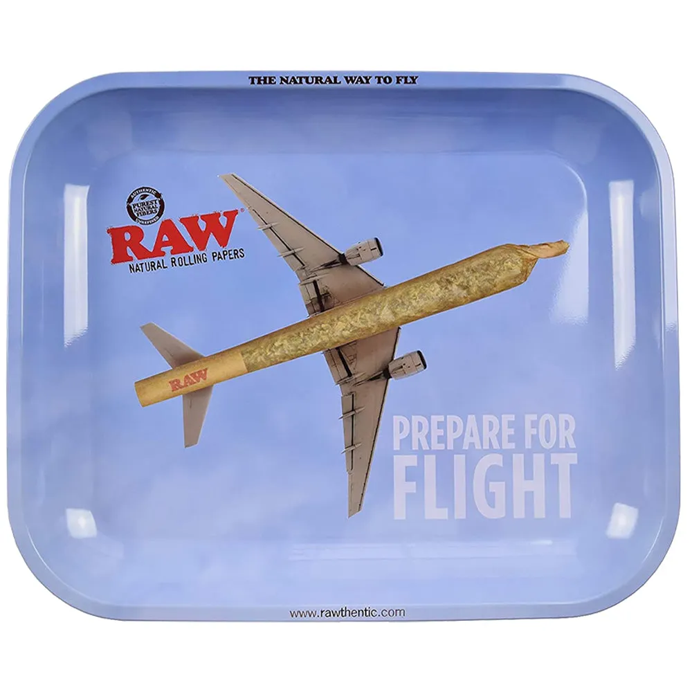 Raw - Metal Rolling Tray - Prepare For Flight