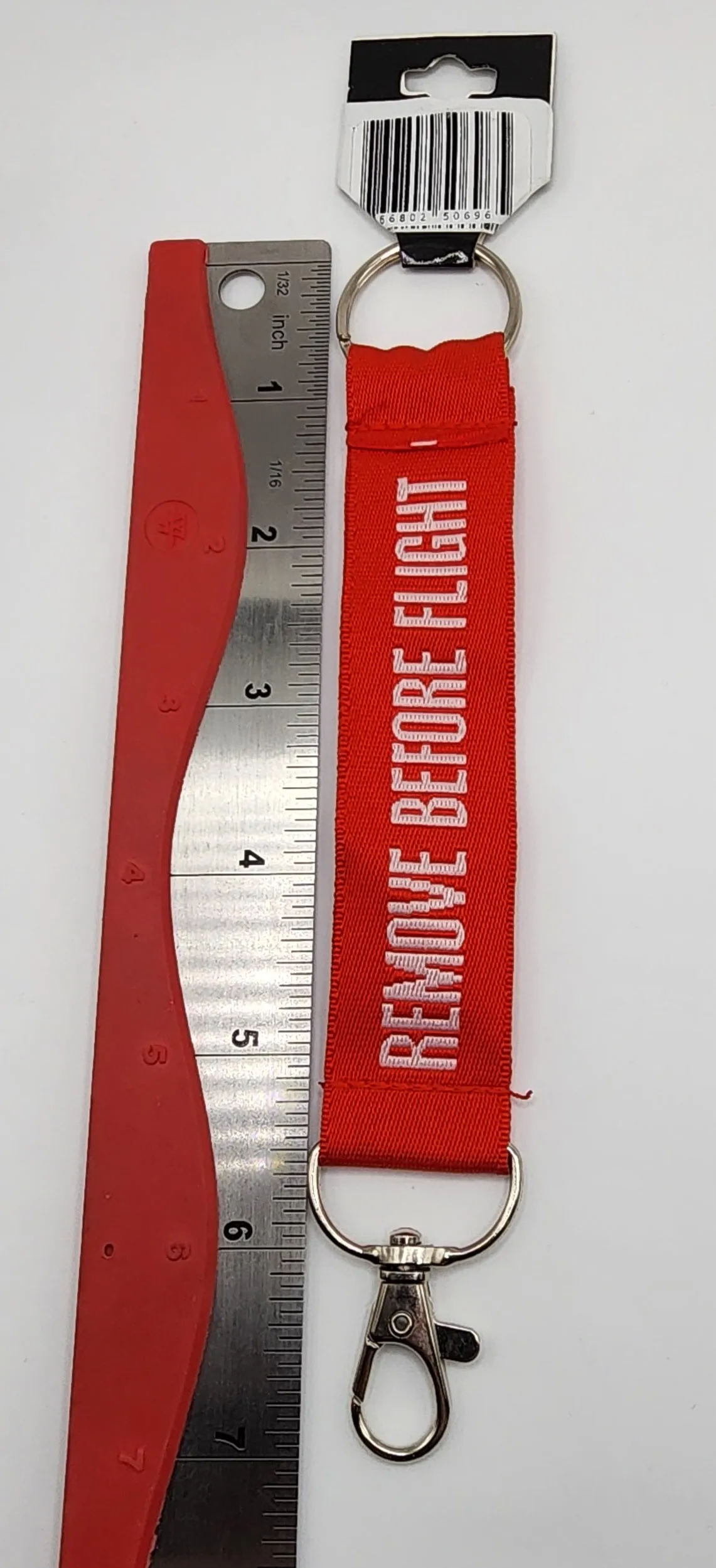 RBF Remove Before Flight Clip Wristlet Keychain