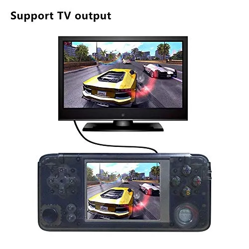 Retro Handheld Game Console, with Built in 3000 Classic Games,Dual Core 16G Emulator 3.0'' FC TV Support Game Player,Portable Video Games Console for Kids Adults Birthday Presents,NEW Crystal Black