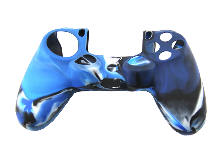 Silicone Cover For PS4 Controller Case Skin - Navy Swirls