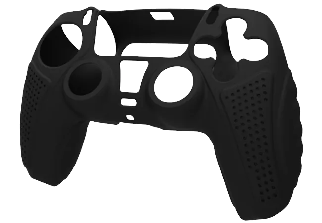 Silicone Cover For PS5 Controller Case Skin - Black Ultra Grip