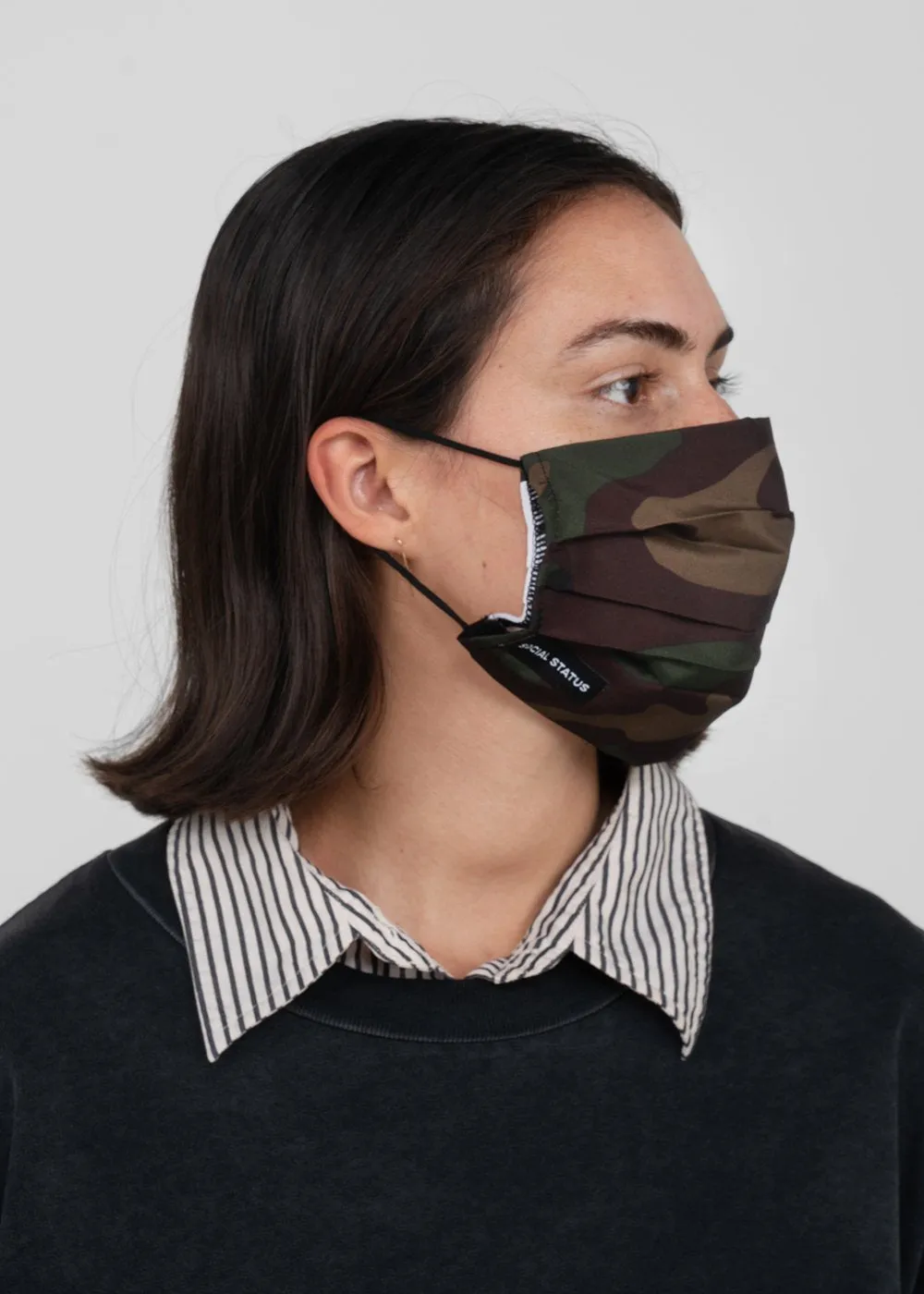 SOCIAL STATUS: CAMO MASK [GREEN]