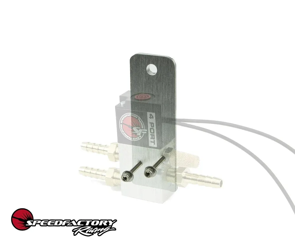SpeedFactory Racing 3-Port Boost Control Solenoid Mounting Bracket with Hardware - SF-01-051-B