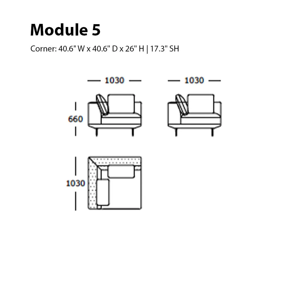 Surface Modular Sofa (Modules 5-8)