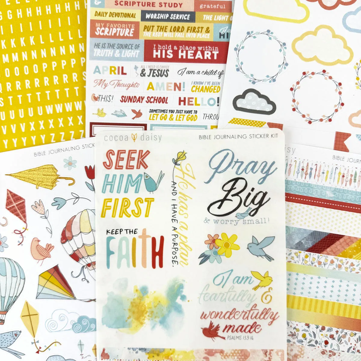Take Flight Bible Journaling Sticker Kit April 2024