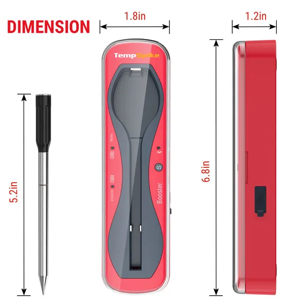 ThermoPro TempSpike TP960W Wireless Meat Thermometer with 500 ft. Remote Range