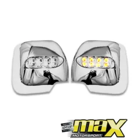 Toyota Quantum (05-On) Chrome Mirror Covers With Indicator