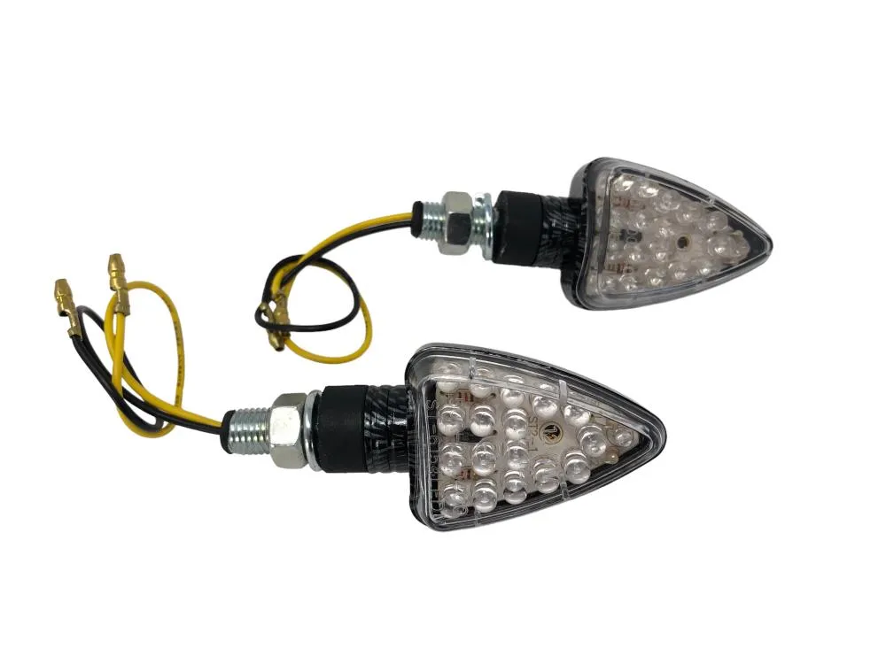 Turn Signal Set Arrow LED - Carbon Look - Highway Hawk H68-9282