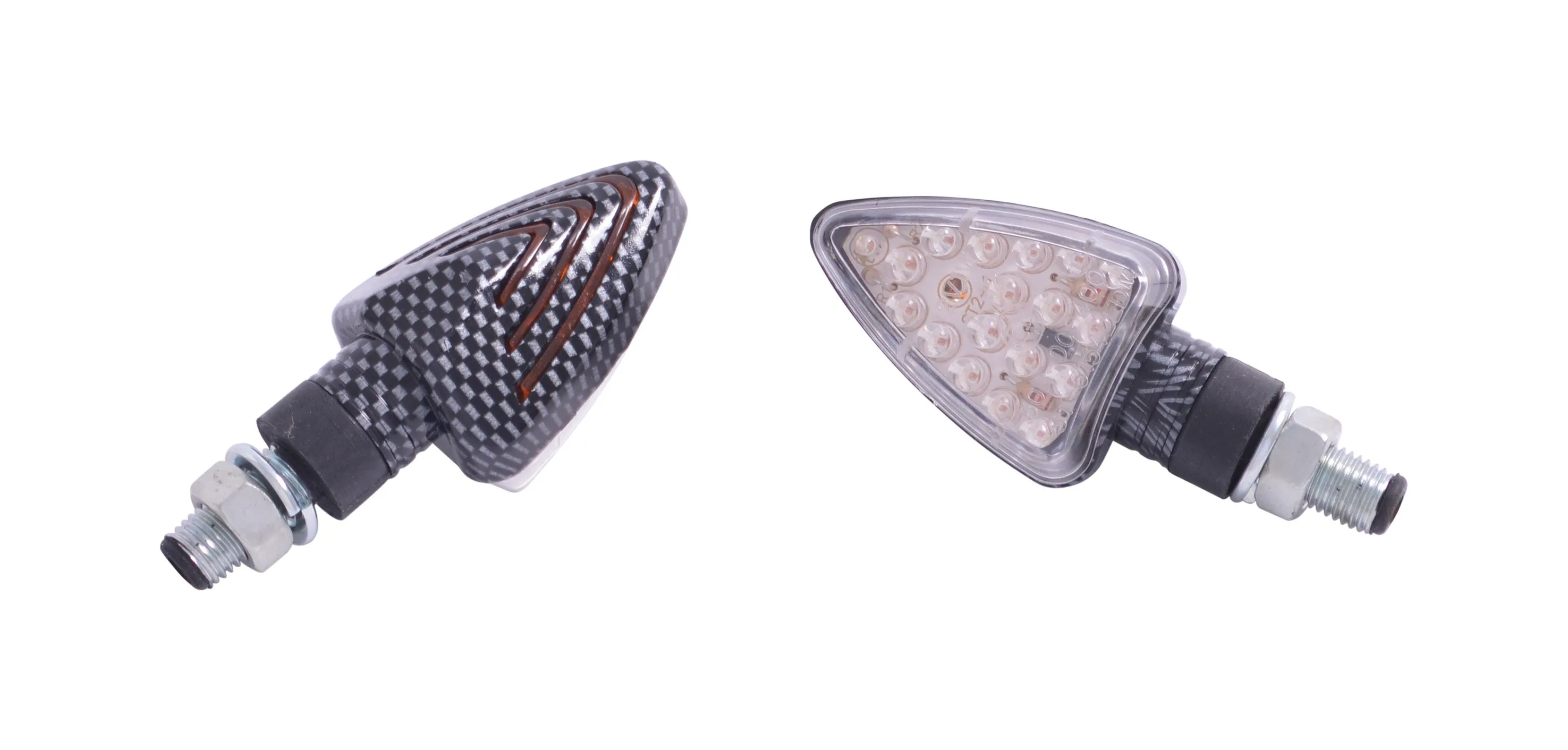 Turn Signal Set Arrow LED - Carbon Look - Highway Hawk H68-9282