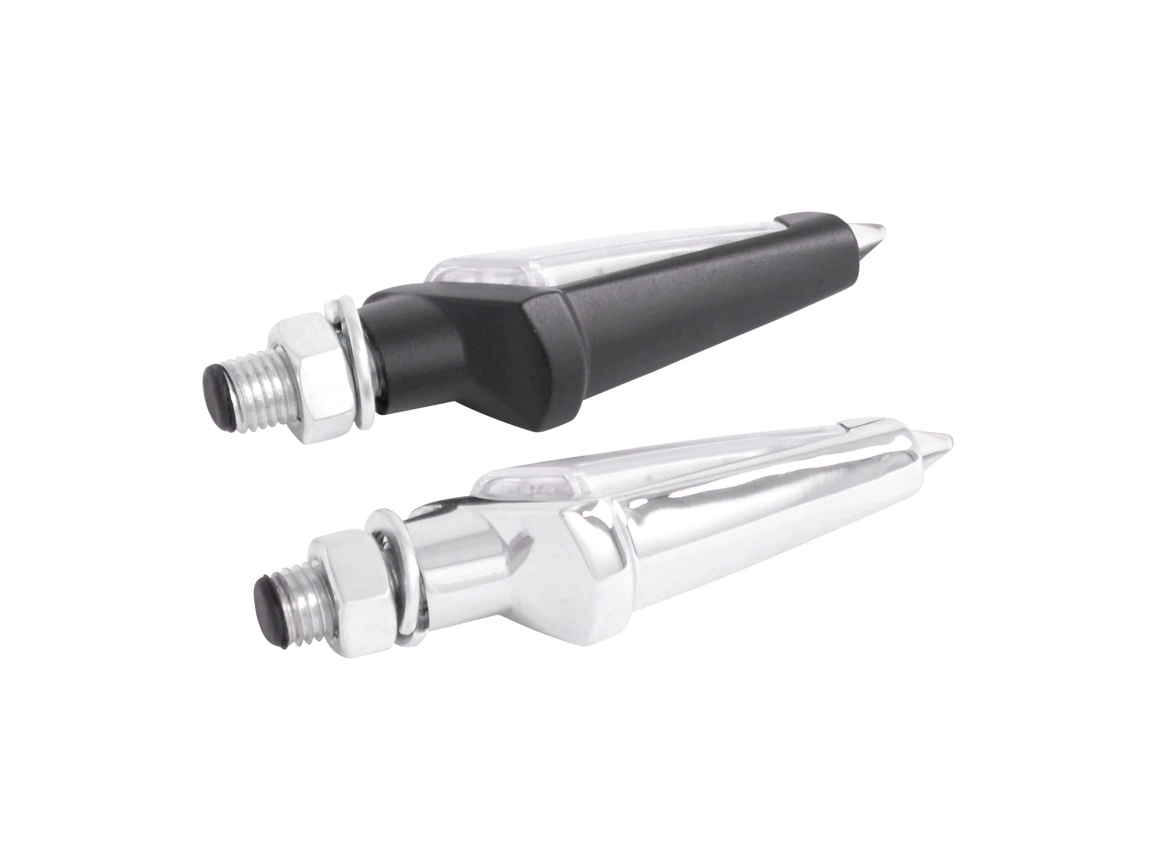 Turn Signal Set Strunk LED, Short Stem - Chrome - Highway Hawk H68-9296