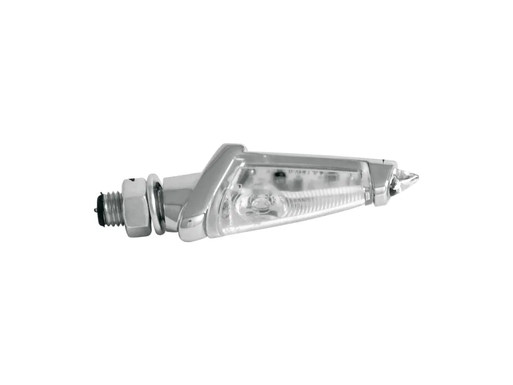 Turn Signal Set Strunk LED, Short Stem - Chrome - Highway Hawk H68-9296