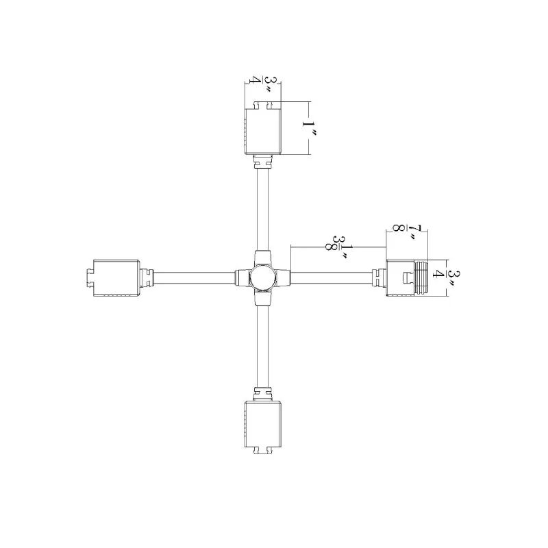 WAC T24-OD-X InvisiLED Outdoor Pro  X Connector