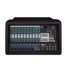 Wharfedale MixerPowered 12 CH (8Mono & 2 Stereo) 2x500W RMS 4Ohms w/ FX and USB Interface - Force12