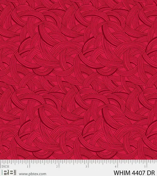 Whimsy Flight Pattern Dark Red